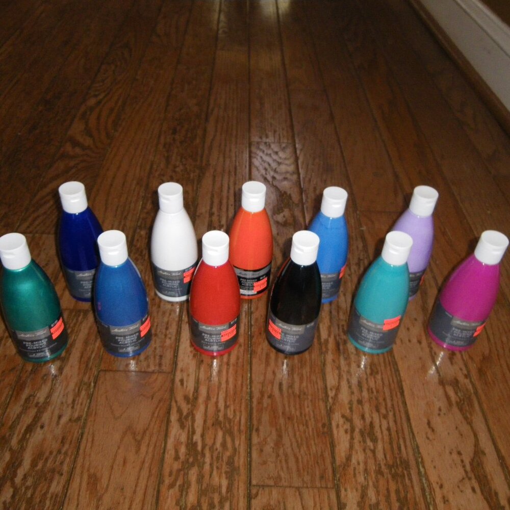 11 Master's Touch Pre-Mixed Pouring Acrylic Paint - 8.35 oz. Bottles